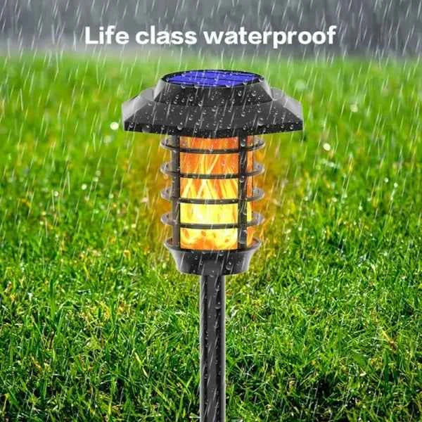 2-in-1 Solar Flame Lamp | Waterproof LED Outdoor Garden Light