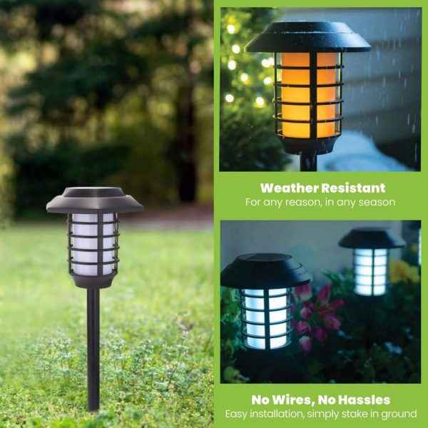 2-in-1 Solar Flame Lamp | Waterproof LED Outdoor Garden Light