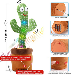 Dancing & Talking Cactus Toy – Rechargeable Fun for All Ages!