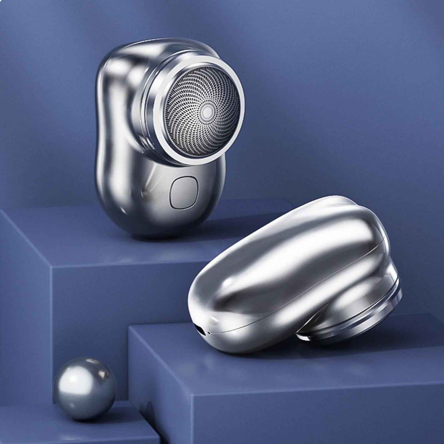 Mini 3-Blade Electric Shaver | Type-C Beard Trimmer & Razor