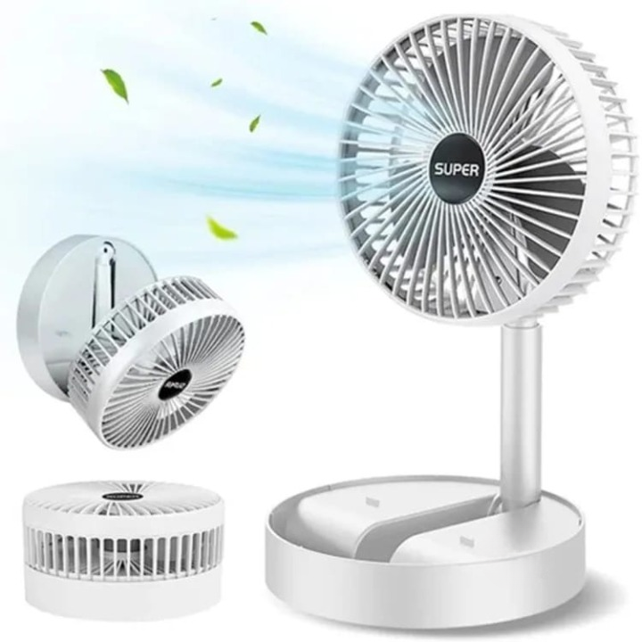 Folding Fan Summer Silent Desktop Retractable Fan For Office Bedroom School Usb Ventilator (electric Usb Operated)