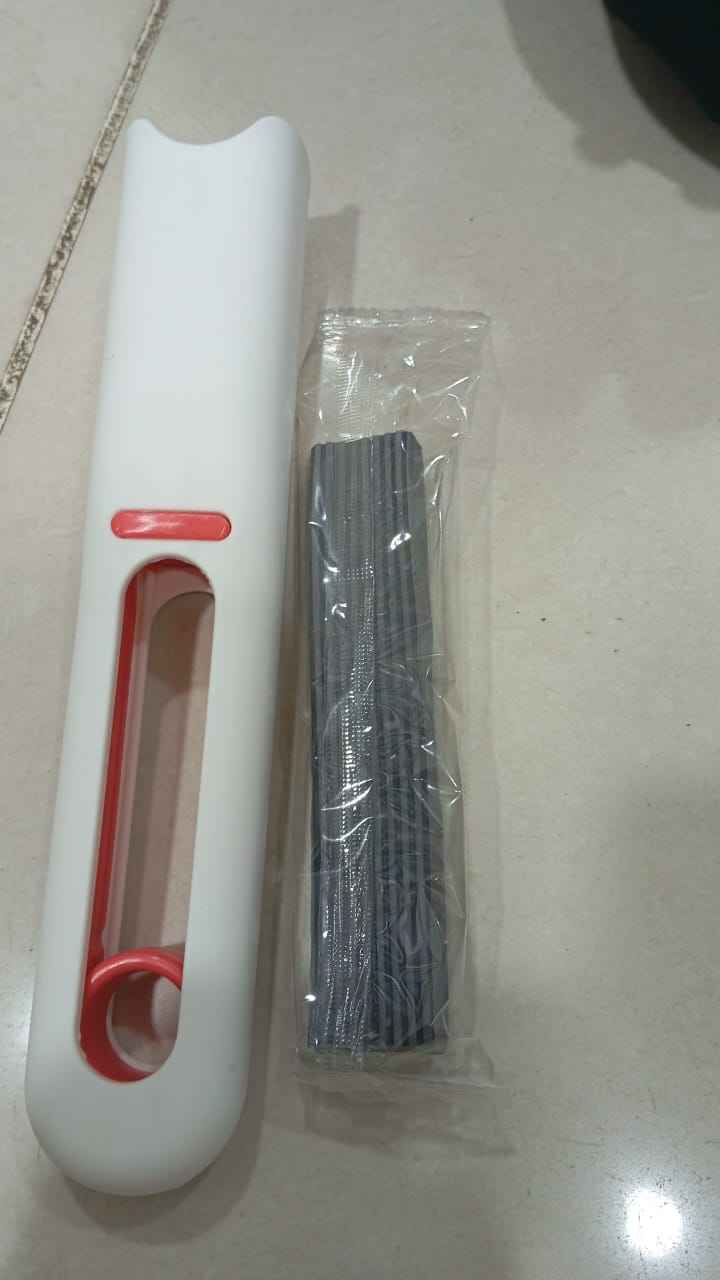 Portable Mini Squeeze Desk Cleaner & Sponge Mop for Home, Kitchen, Car Cleaning
