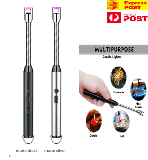 Arc Lighter With Usb Charging | Flameless Windproof | Led Battery Display