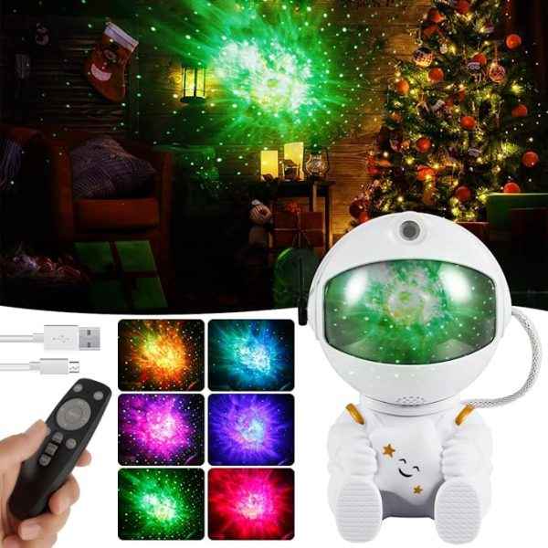 Astronaut Galaxy Projector Lamp | LED Night Light for Bedrooms