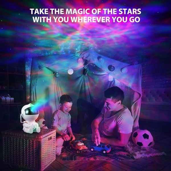 Astronaut Galaxy Projector Lamp | LED Night Light for Bedrooms