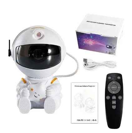Astronaut Galaxy Projector Lamp | LED Night Light for Bedrooms