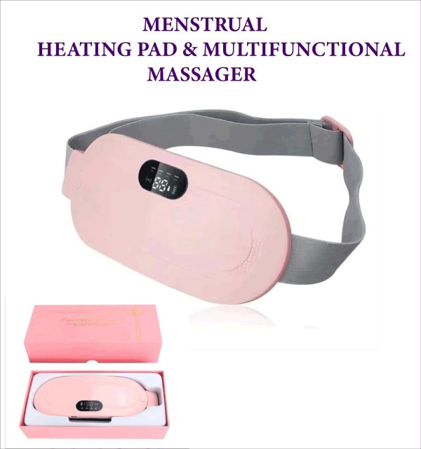 Digital Period Pad Heating And Vibrating For Healing Period Cramps – Women’s Care Pin Relief With 3 Heat Levels And 4 Mode