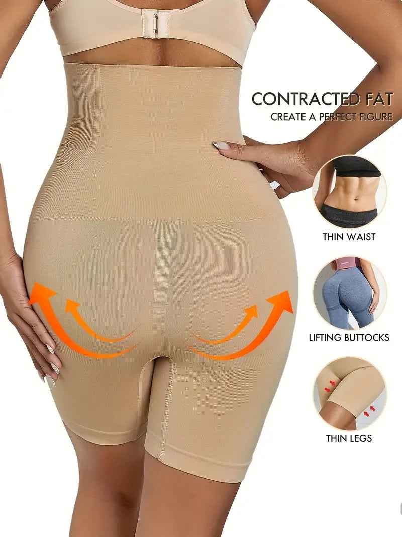 Lower Half Body Shaper Shapewear Women High Waist Panties Beige Body Shaper