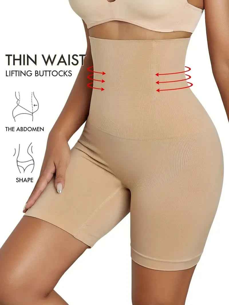 Lower Half Body Shaper Shapewear Women High Waist Panties Beige Body Shaper