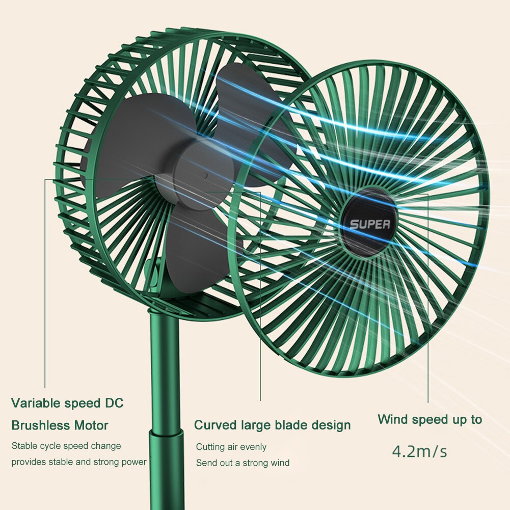 Folding Fan Summer Silent Desktop Retractable Fan For Office Bedroom School Usb Ventilator (electric Usb Operated)