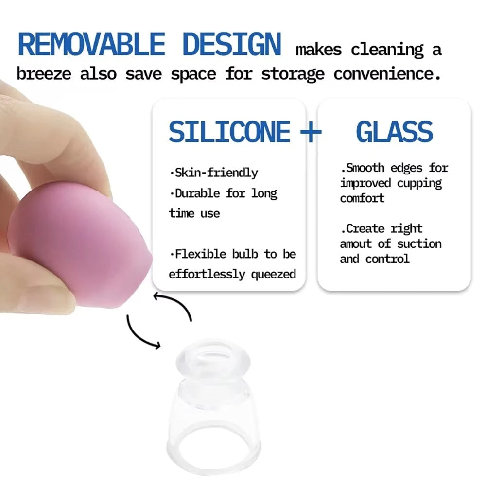 5pcs Silicone Cupping Massage Set