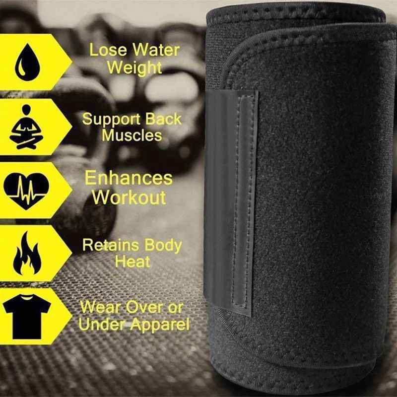 Neoprene Slimming Belt for Men & Women – Thermo Waist Trainer for Weight Loss & Body Shaping