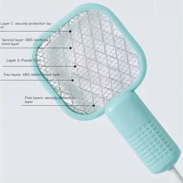 USB Electric Mosquito Racket – Portable Fly Killer Racquet
