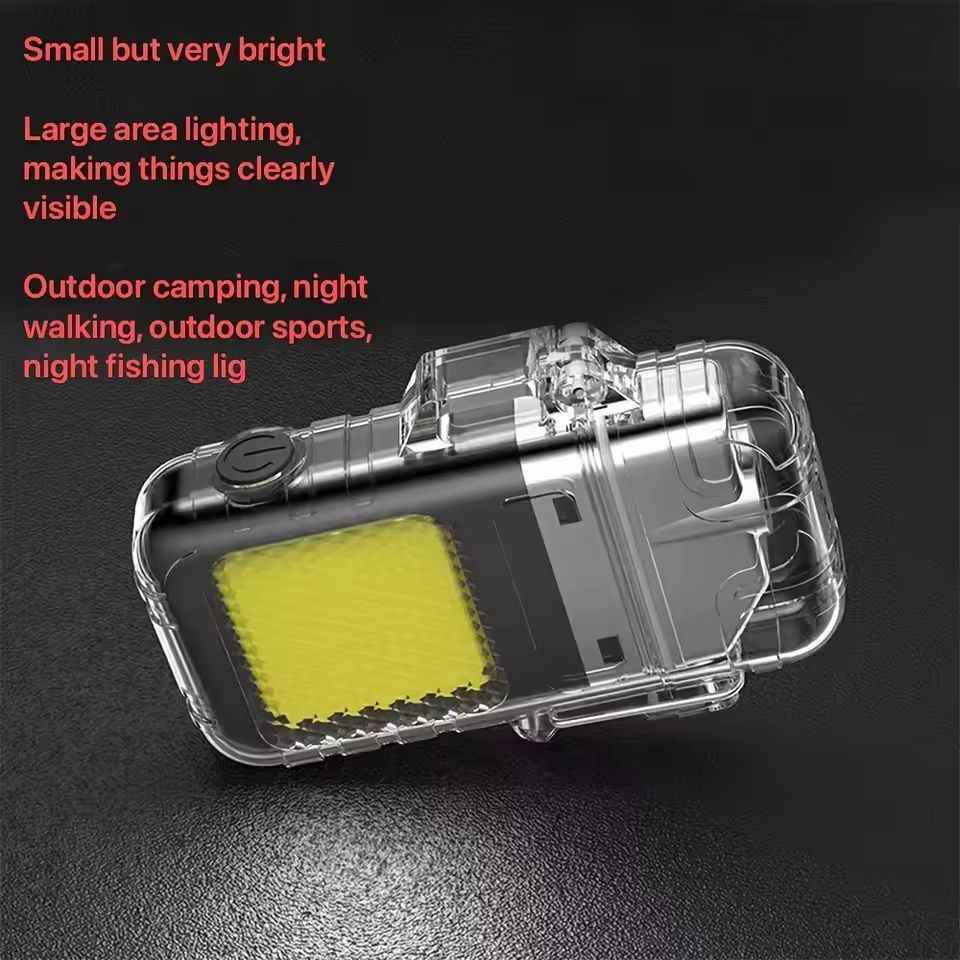 Rechargeable Electronic Lighter with LED Flashlight – Outdoor & Camping Use