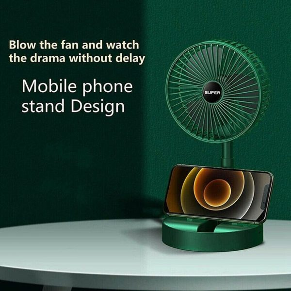 Folding Fan Summer Silent Desktop Retractable Fan For Office Bedroom School Usb Ventilator (electric Usb Operated)