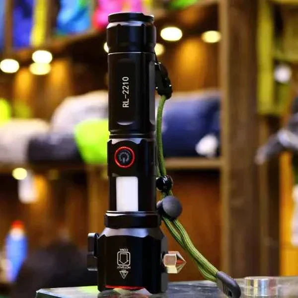 2-in-1 Emergency Flashlight Torch & Charging Bank | Waterproof LED 2210 Long Range