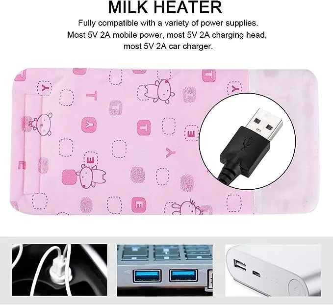 USB Milk Bottle & Beverage Warmer – Portable Heater for Coffee, Tea, and Baby Feeder