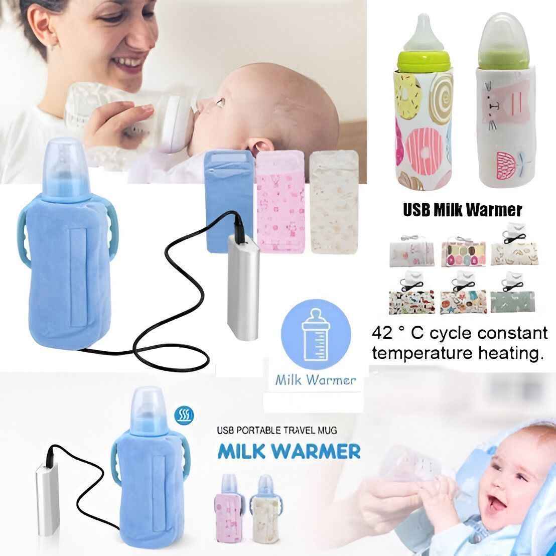 USB Milk Bottle & Beverage Warmer – Portable Heater for Coffee, Tea, and Baby Feeder