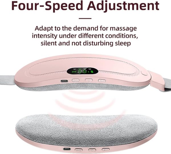 Digital Period Pad Heating And Vibrating For Healing Period Cramps – Women’s Care Pin Relief With 3 Heat Levels And 4 Mode