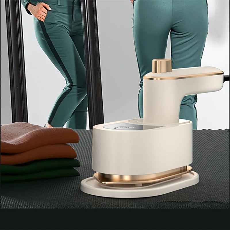 Portable Garment Steamer for Clothes, Lightable Professional Fabric Wrinkle Remover for Home & Travel, No Ironing Board Needed