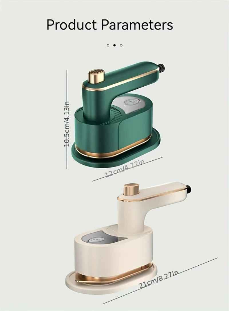 Portable Garment Steamer for Clothes, Lightable Professional Fabric Wrinkle Remover for Home & Travel, No Ironing Board Needed