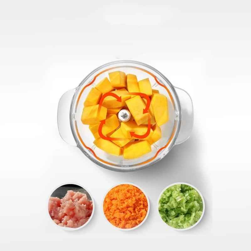 Manual Hand Push Chopper | 1500ml Multi-Functional Vegetable & Meat Cutter (Random Color)