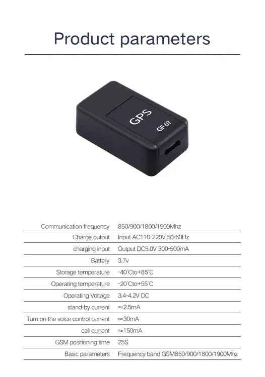 Mini GPS Tracker Device - Real-Time Tracking for Cars & Motorcycles