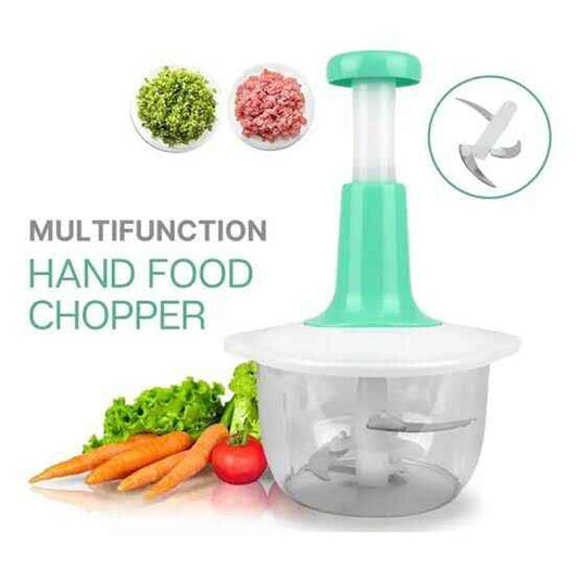 Manual Hand Push Chopper | 1500ml Multi-Functional Vegetable & Meat Cutter (Random Color)
