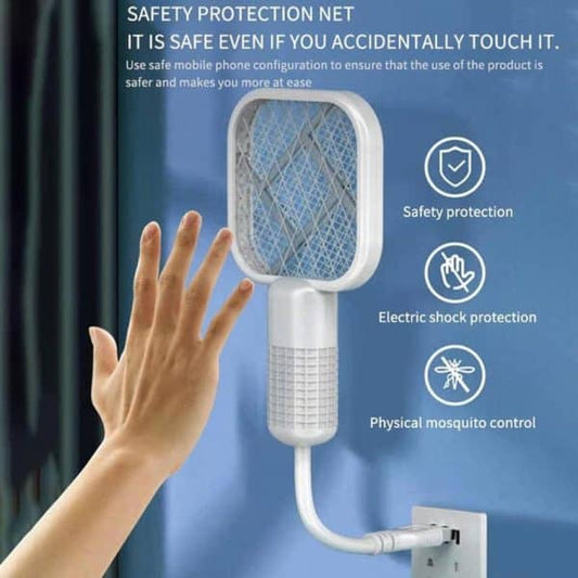 USB Electric Mosquito Racket – Portable Fly Killer Racquet
